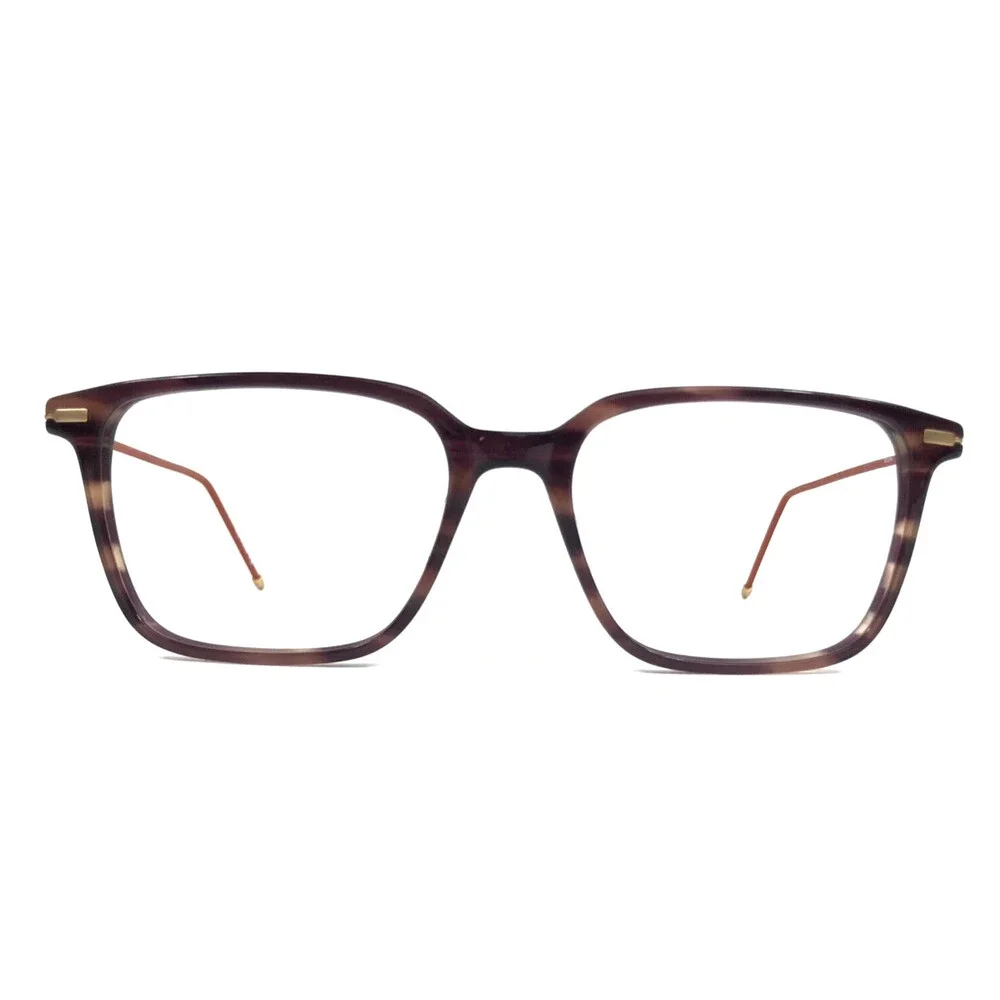 Bulova Eyeglasses Frame KENMORE BROWN Orange Oversized Square Full Rim 54-17-140